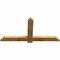 Ekena Millwork Eugene Rough Sawn Timber Gable Bracket, Western Red Cedar, 48"W x 24"H x 2"D x 4"F, 12/12 Pitch GBW048X24X0204EUG00RWR - alternate 3